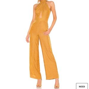 REVOLVE Karen Jumpsuit Golden Yellow House of Harlow 1960 small